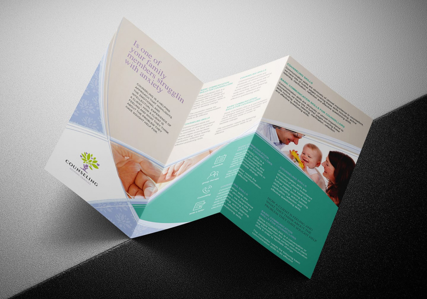 free printable standard tri fold brochure template