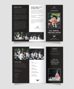 free printable tri fold funeral brochure template