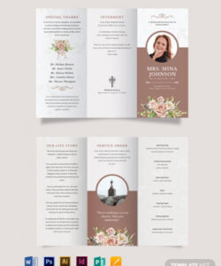 free printable tri fold funeral brochure template doc