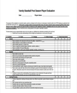 free printable youth baseball tryout evaluation forms baseball player evaluation form template pdf