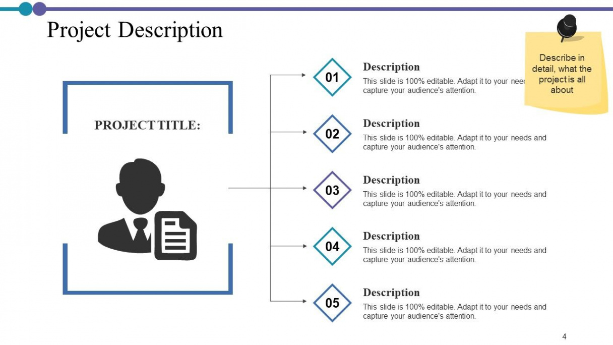 free project description powerpoint presentation slides  presentation it project description template