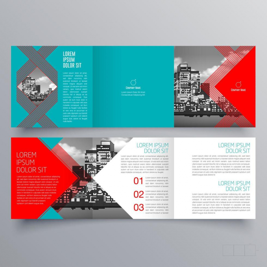 free  standard tri fold brochure template excel