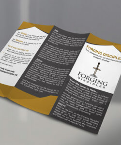 free  tri fold church brochure template word