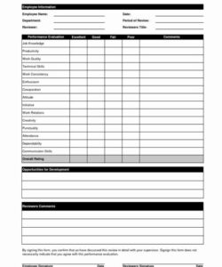 printable 90 day evaluation form template 90 day performance evaluation template doc