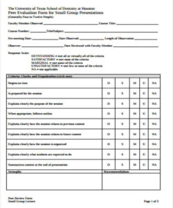 printable ️ peer evaluation sample free peer evaluation form template 20190201 peer review performance evaluation template doc