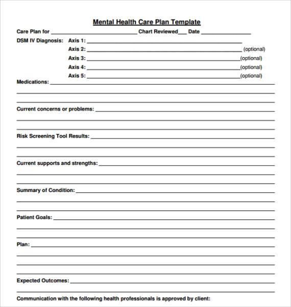 printable free 10 sample health plan templates in pdf  ms word mental health program evaluation template sample