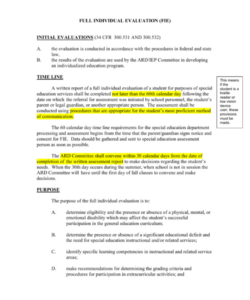 printable full individual evaluation fie full and individual evaluation template doc