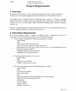 printable project description in ms word format it project description template sample