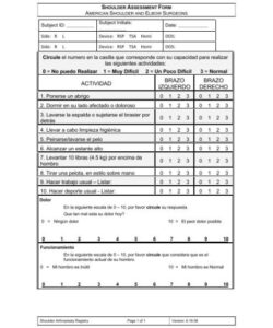 printable shoulder assessment form physical therapy shoulder evaluation template example