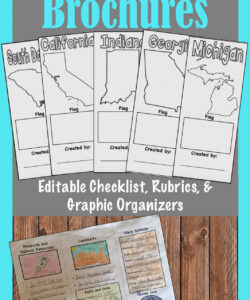 printable state travel brochures research project templates with checklists elementary state research project template pdf