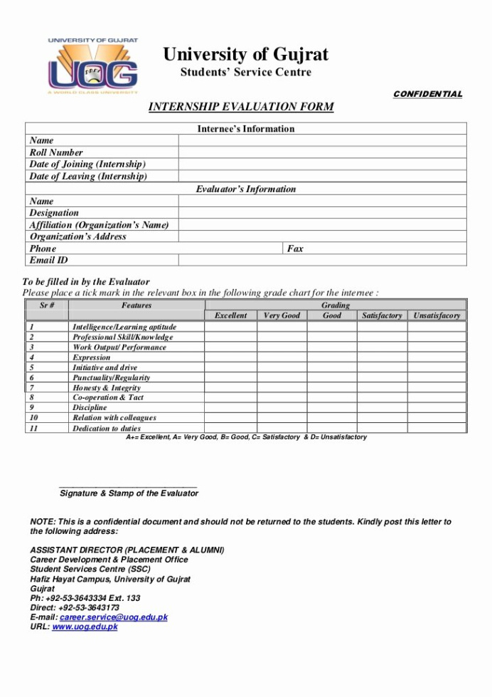 printable student performance evaluation form evaluation of student performance template