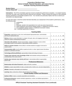 sample 205 employee performance evaluation form doc page 3  free to edit medical assistant performance evaluation template