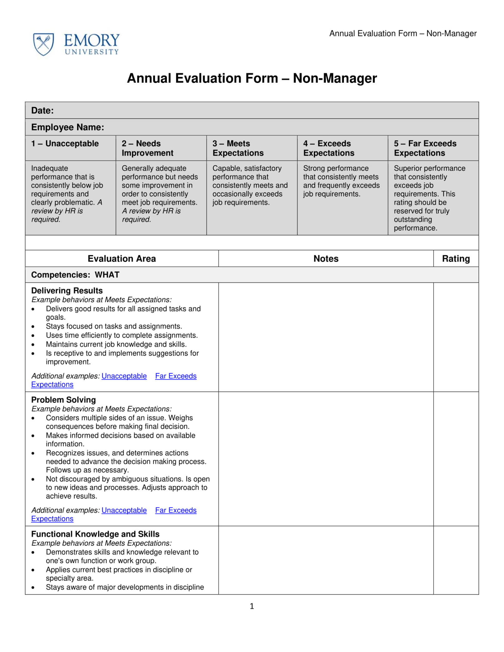 sample employee evaluation form  9 examples format how to effectively pdf employee performance self evaluation template pdf