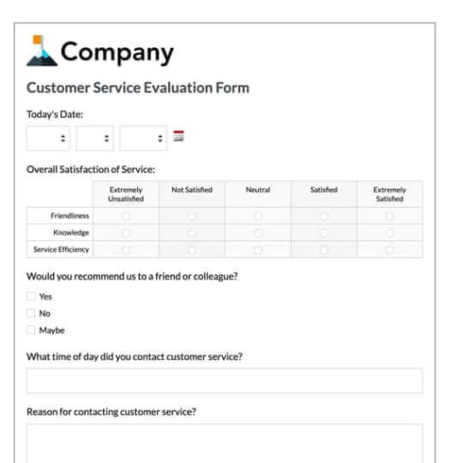 sample evaluation chart templates call center employee evaluation template pdf