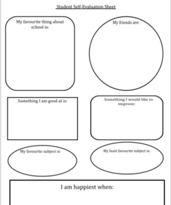 sample mash &amp;gt; student selfevaluation sheet art student self evaluation template doc