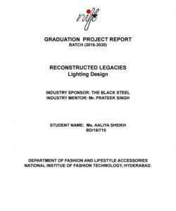 sample nift graduation project document by aaliya sheikh  issuu graduation project documentation template sample