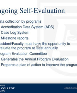 an introduction to the acgme  ppt download acgme annual program evaluation template sample