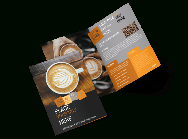 Custom Coffee Shop Brochure Template Excel