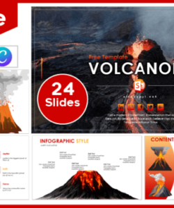 Custom Volcanic Eruption Brochure Template Example