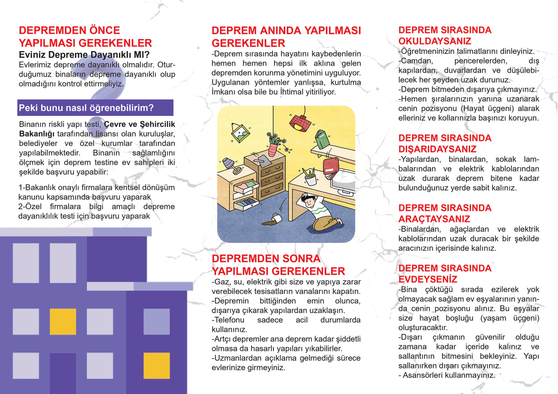 Earthquake Preparedness Brochure Template