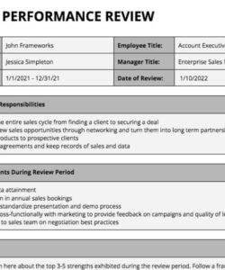 editable annual performance review template  growth business templates executive director performance evaluation template example