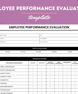 editable employee performance evaluation sample firefighter performance evaluation template excel