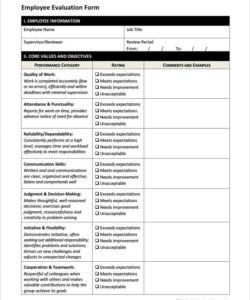 editable performance appraisal form template word consultant performance evaluation template word