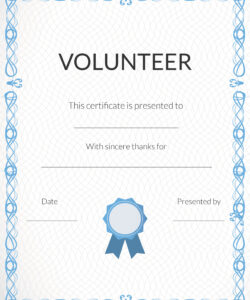 editable volunteer certificate templates volunteer performance evaluation template example