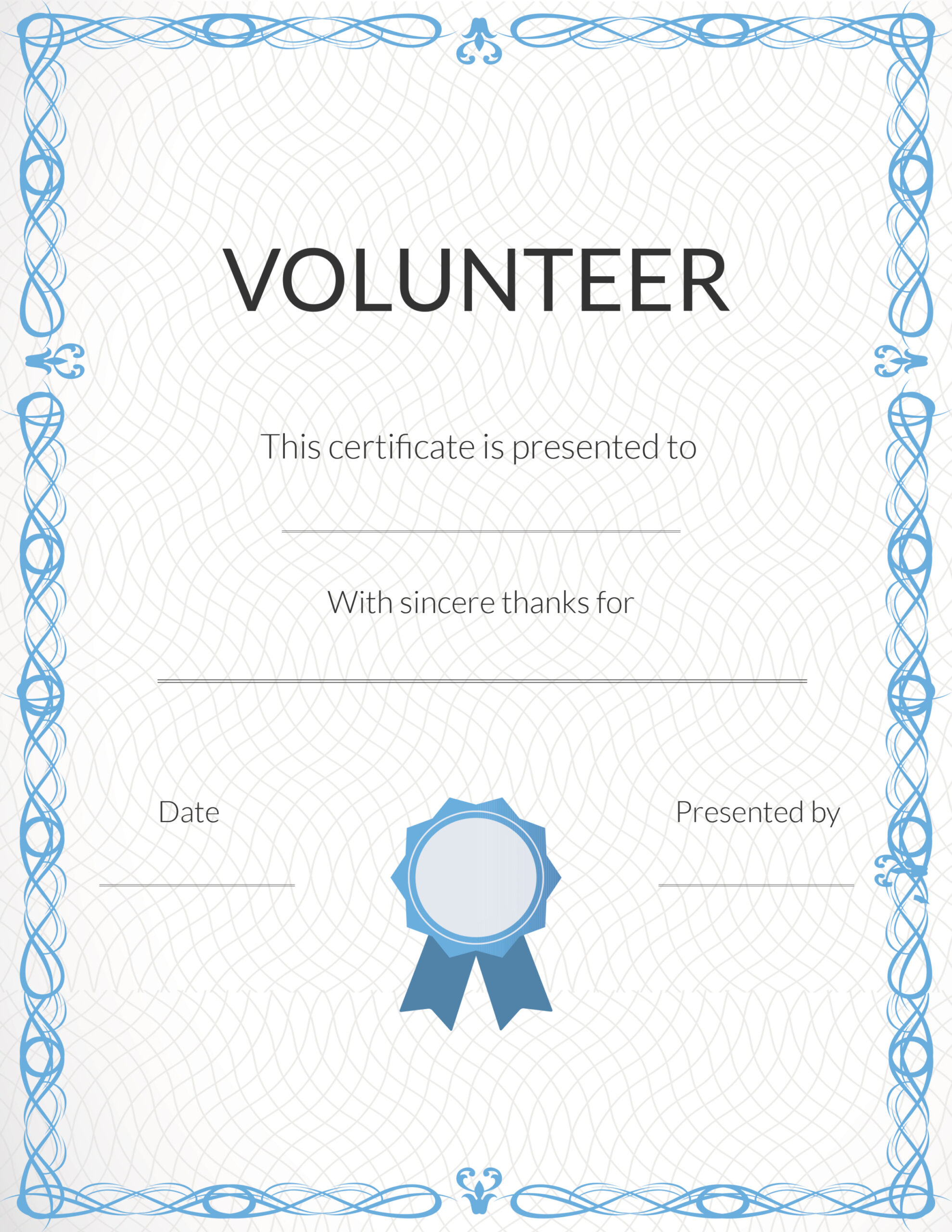 editable volunteer certificate templates volunteer performance evaluation template example