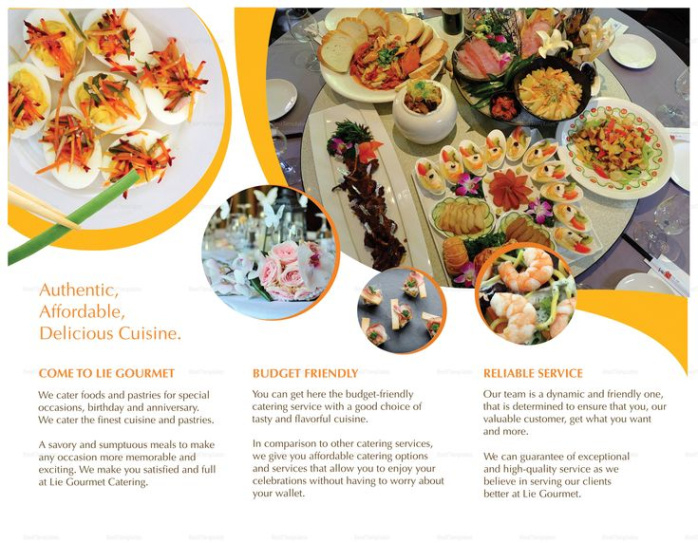 Food Product Brochure Template Doc