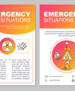 Free  Earthquake Preparedness Brochure Template Word