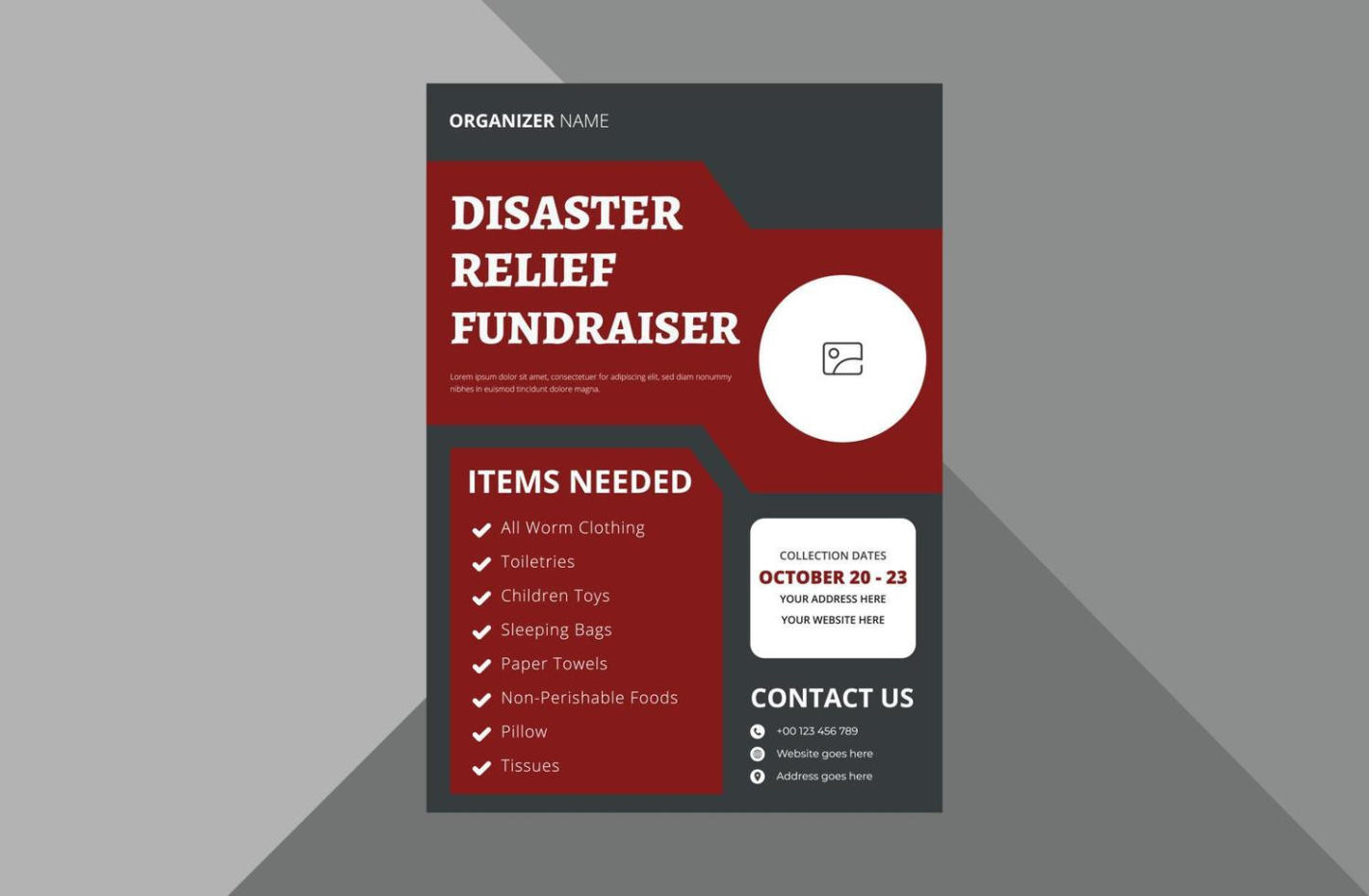 Free Editable Emergency Preparedness Brochure Template Pdf