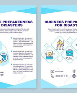 Free  Emergency Preparedness Brochure Template Excel