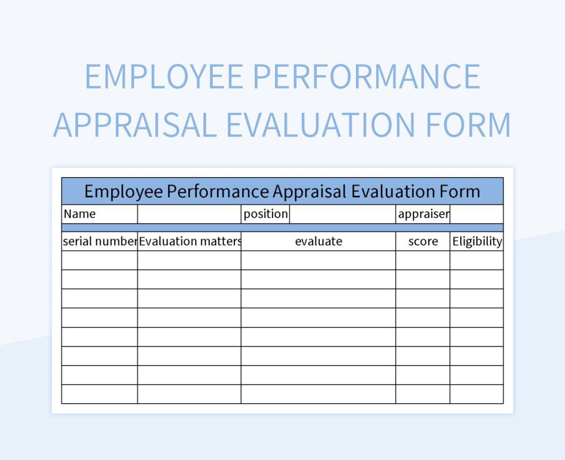 free employee performance appraisal kpi evaluation form excel template and consultant performance evaluation template excel