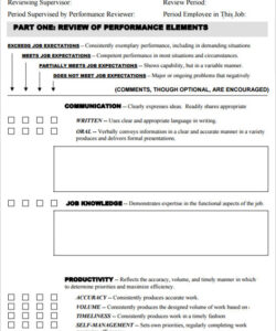 free free 10 job performance evaluation templates in pdf work performance evaluation template