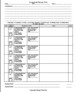 free occupational therapy assessment and management forms  therapy fun zone community acute care occupational therapy evaluation template word