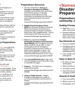 Free Printable Disaster Preparedness Brochure Template Excel