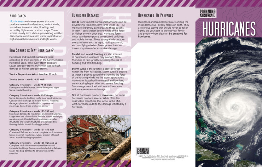 Free Sample Disaster Preparedness Brochure Template Excel