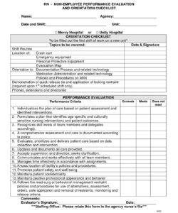 printable competency checklist template competency evaluation template word