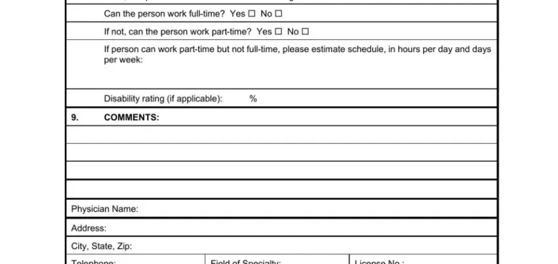 printable functional capacity evaluation pdf form  formspal functional capacity evaluation template sample