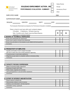 printable printable employee evaluation forms free  printable forms free online self evaluation performance review template example