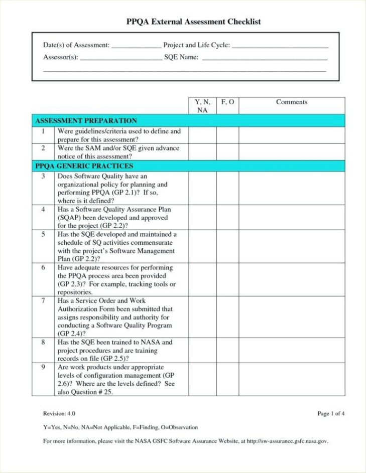 printable quality control format in excel assurance template free with regard to…  project management design technology evaluation template word