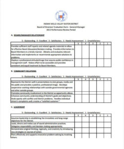 sample free 7 manager evaluation forms in pdf  ms word performance evaluation for managers template pdf