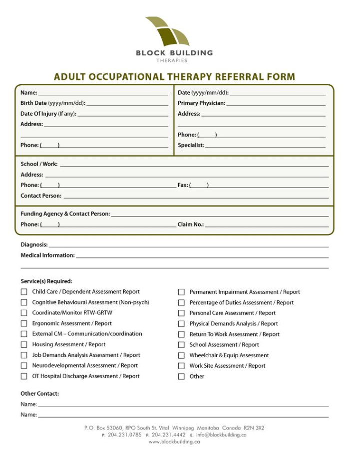 sample pin on occupational therapy acute care occupational therapy evaluation template example