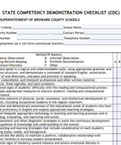 sample printable competency checklist template competency evaluation template sample