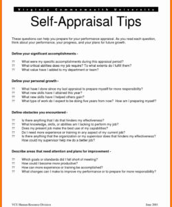 self performance review template inspirational self performance performance review self evaluation template pdf